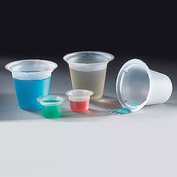 Four Pour Spout Disposable Polystyrene Beakers