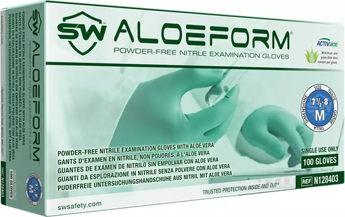AloeForm Nitrile ACTIValoe Powder-Free Exam Gloves