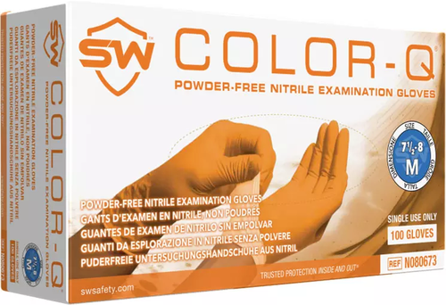 Color-Q Nitrile Powder-Free Exam Gloves