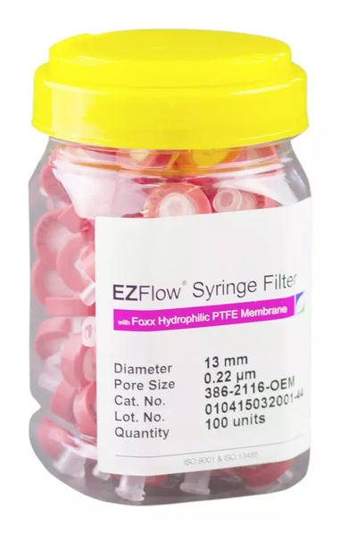 0.22μm Hydrophilic PTFE. 13mm