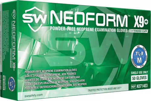 NeoForm X9+ Chloroprene Powder-Free Exam Gloves