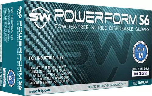 PowerForm S6 Powder-Free Nitrile Industrial Gloves