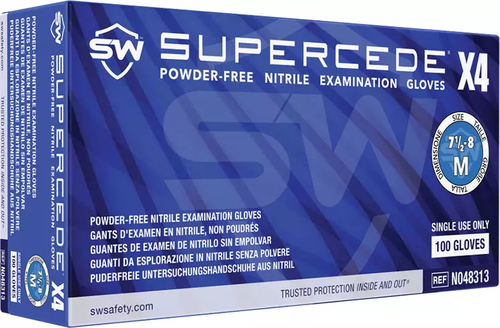 Supercede X4 Nitrile Powder-Free Exam Gloves