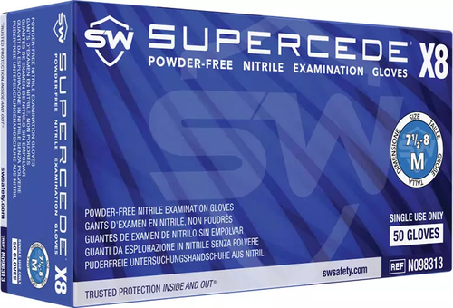 Supercede X8 Nitrile Powder-Free Exam Gloves